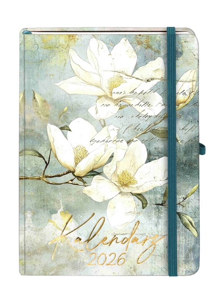 Kalendarz książkowy A5 DNS Botanical Magnolia  Antra